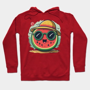 Wear Summer Happiness with This Watermelon Beach Tee Hoodie